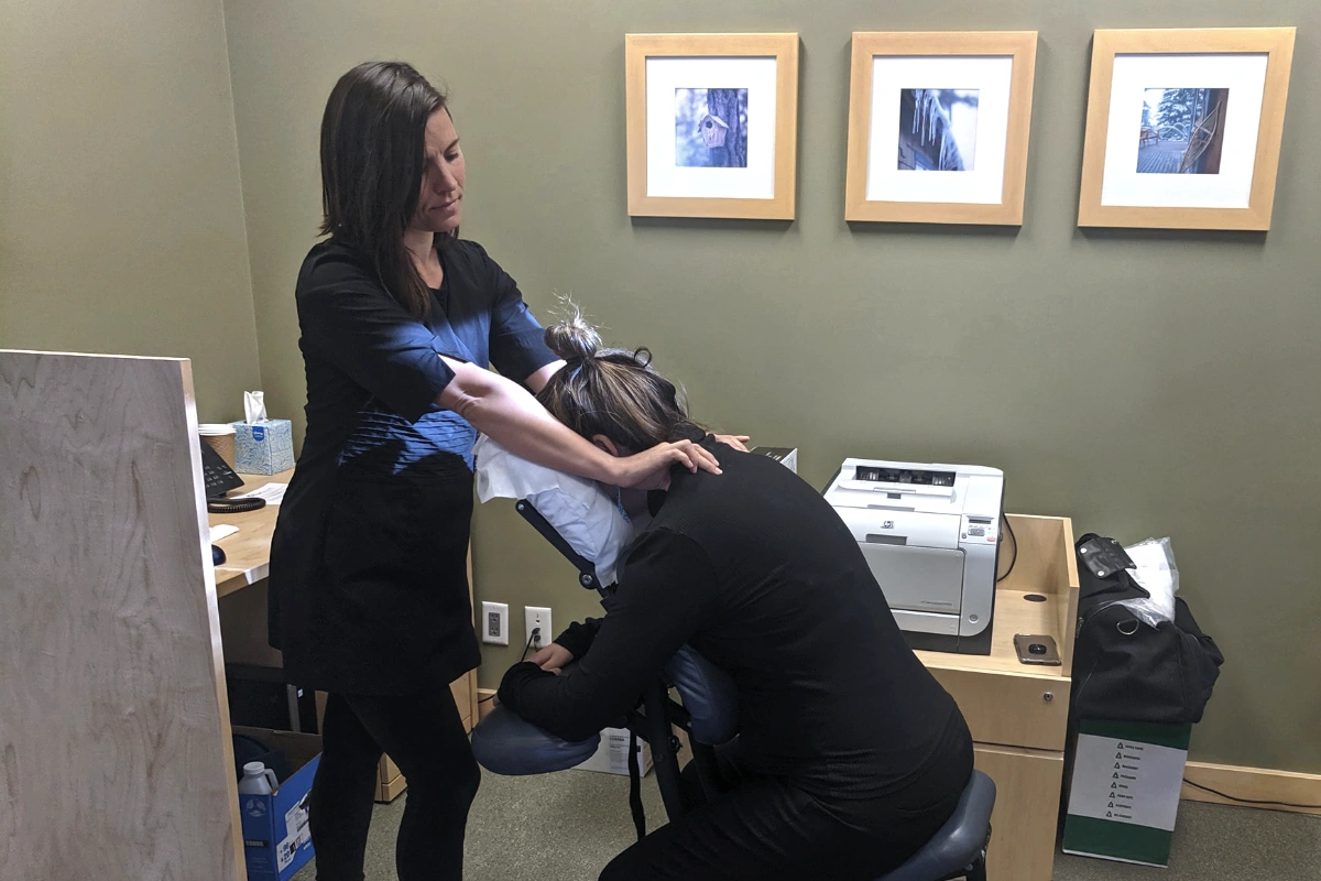 On-site chair massage