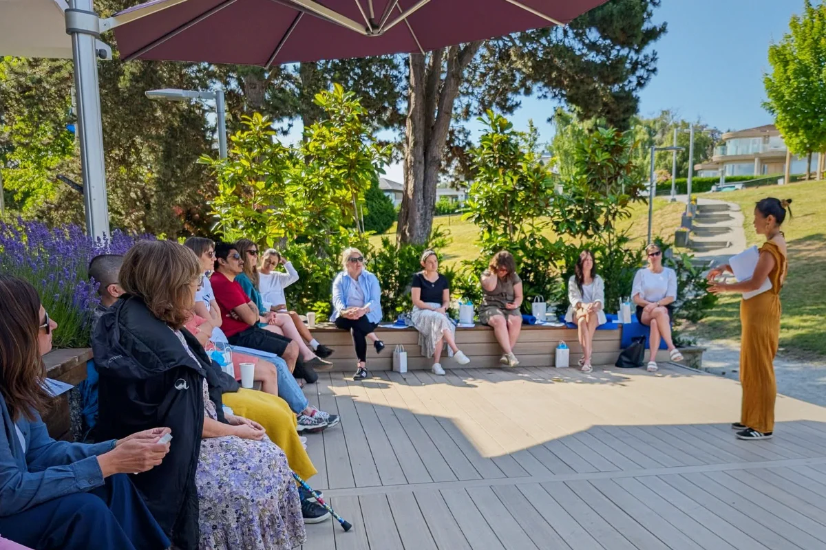 Outdoor wellness workshop